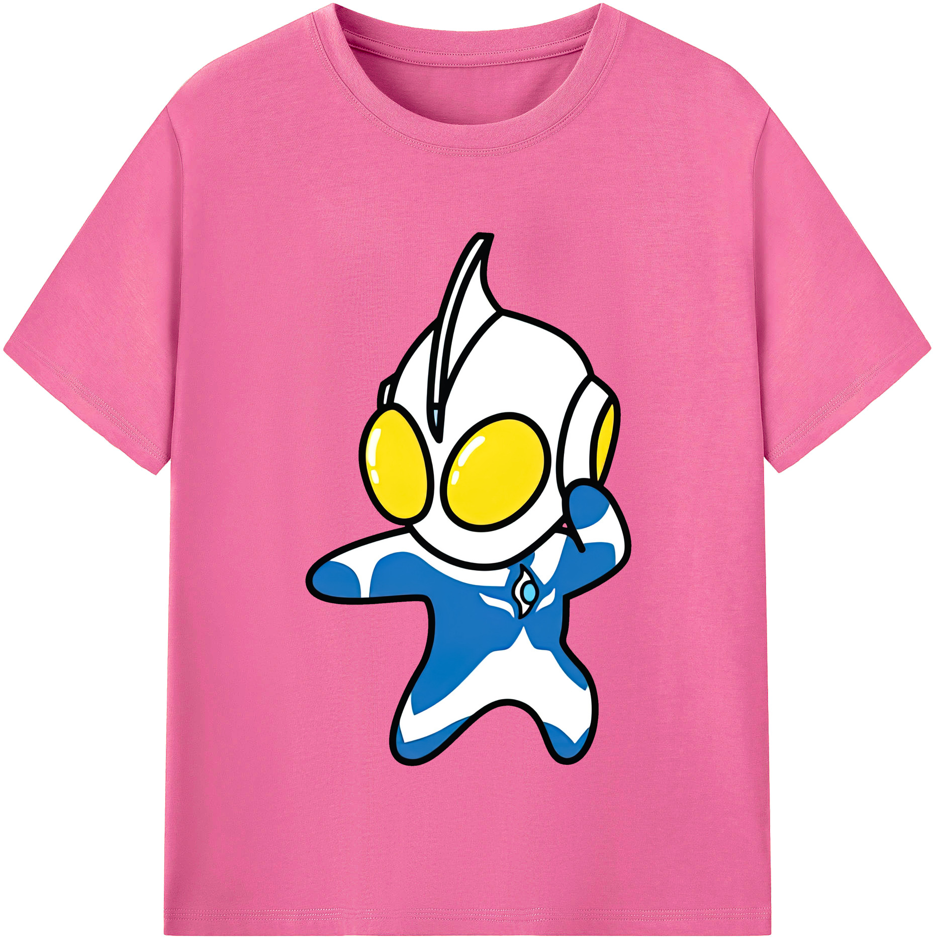 （画像用） ウルトラマン Ultraman レディースカジュアルプリントTシャツ（綿100％）